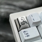1U Titanium Alloy Artisan Keycaps Precision Pointillism for Mechanical Keyboard -2B